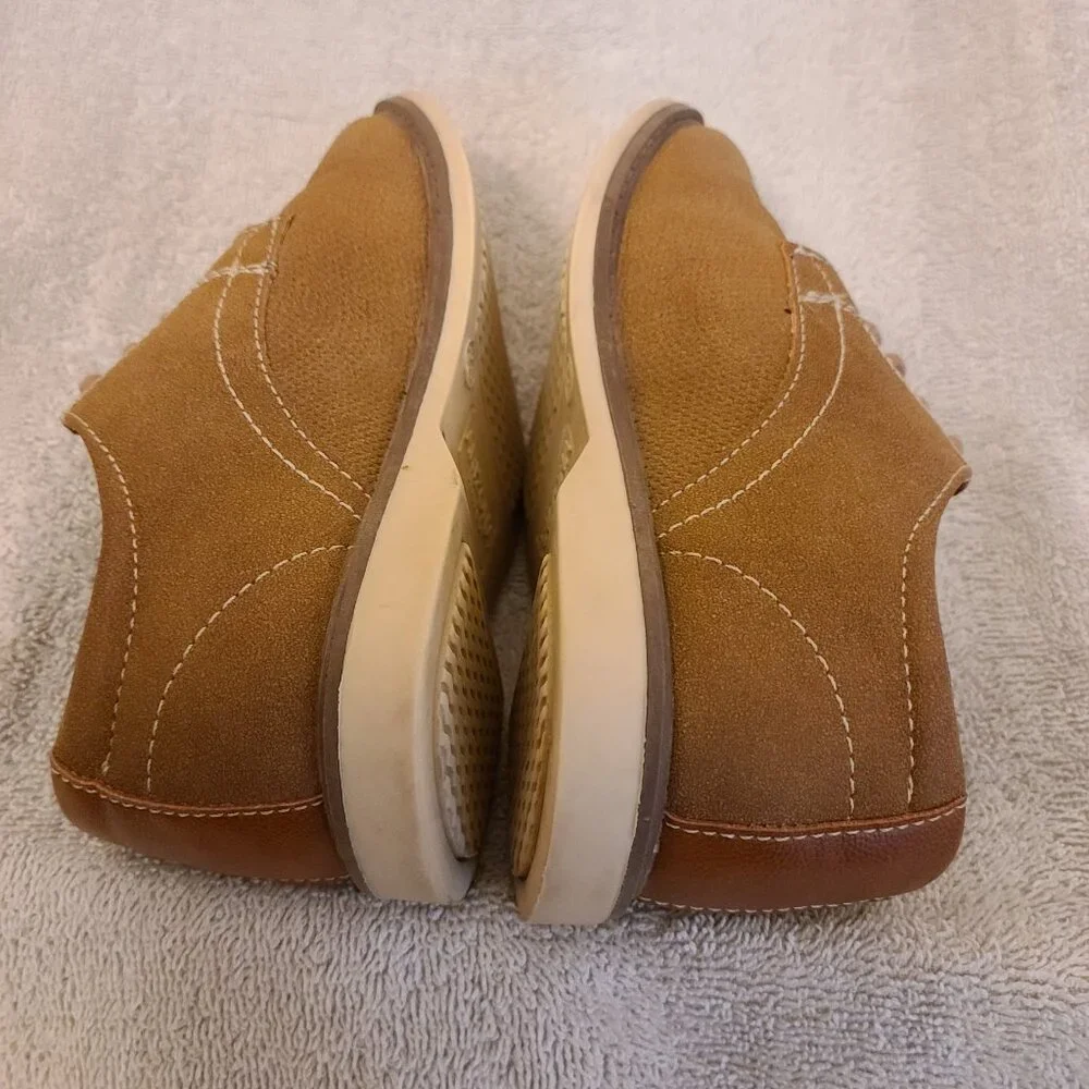 ARIZONA JEAN CO. BOYS ''ELLIOT'' TIE SHOES-COGNAC/TAN-SIZE 13 MEDIUM